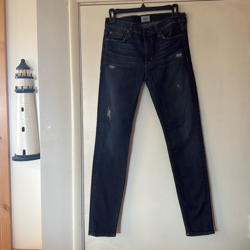 Hudson nico super skinny mid rise 27 distressed